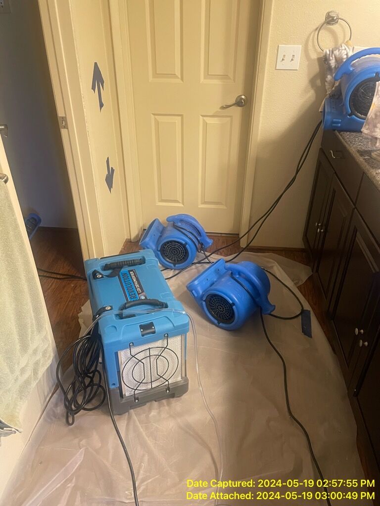 Water damage restoration job photo from Scottsdale, AZ